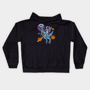 Basketball t-rex Kids Hoodie